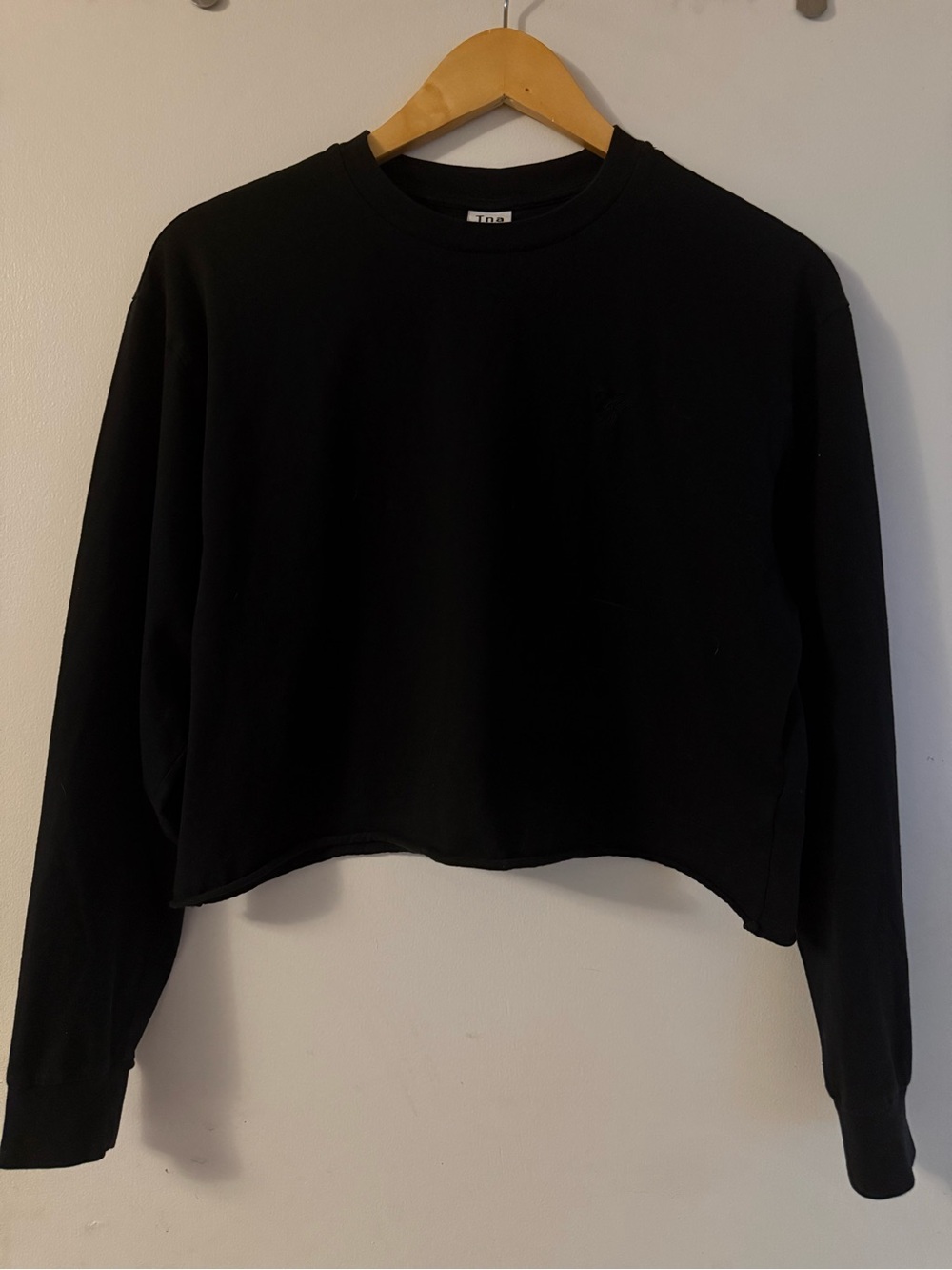 TNA / Aritzia Boyfriend Cropped Long-Sleeve — Size S